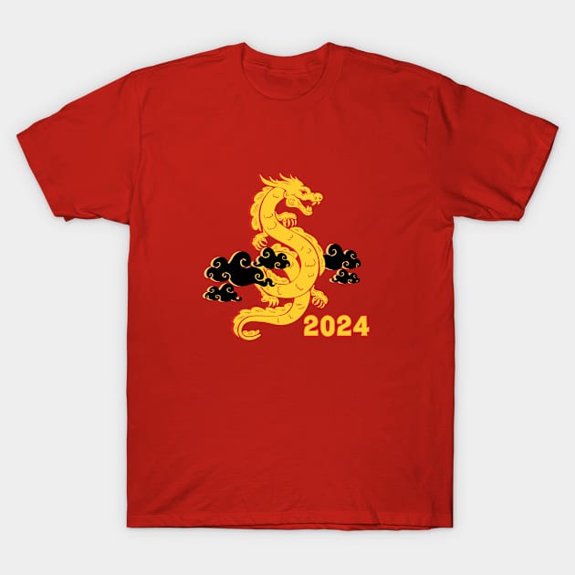 2024 Lunar New Year Chinese Dragon T-Shirt by Hamlin & Page